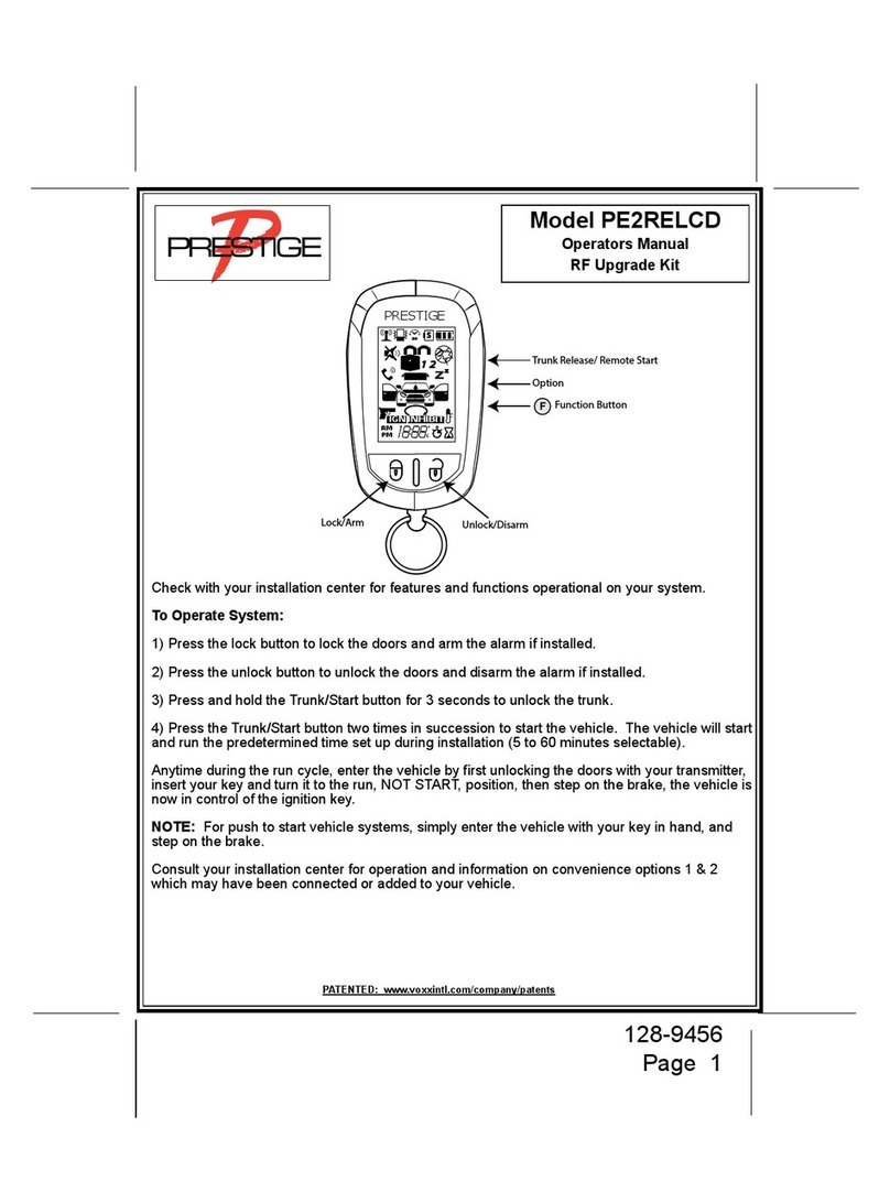 Prestige PE2RELCD User manual