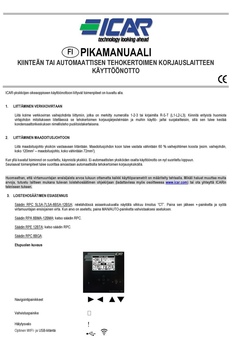 Icar RPC 8BGA operating manual
