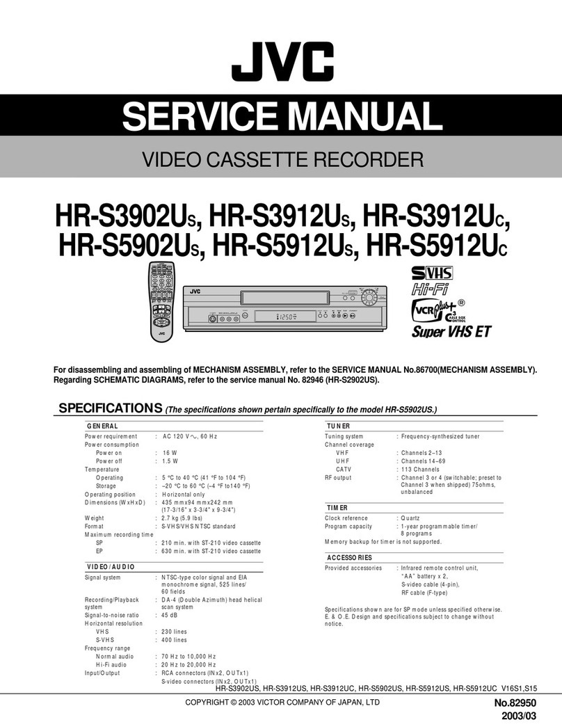 JVC HR-S3902US User manual