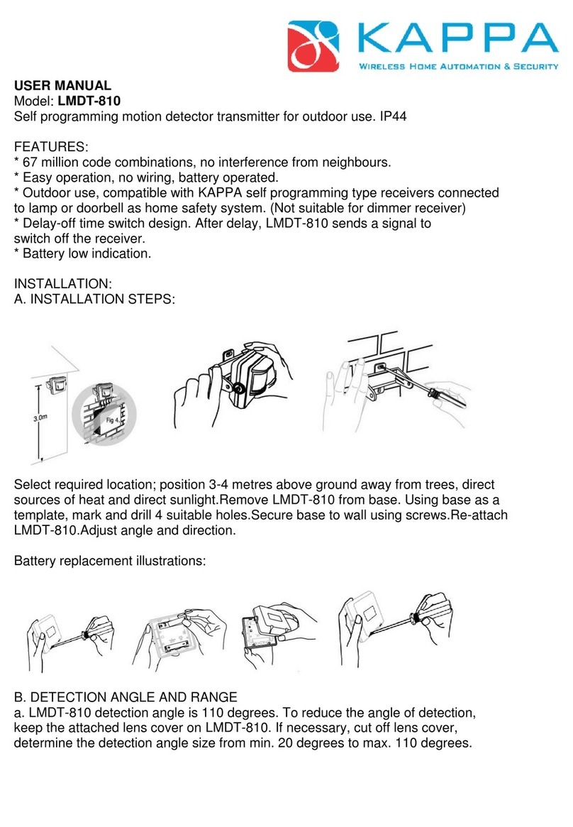 Kappa LMDT-810 User manual