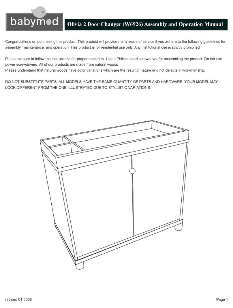 babymod W6926 Installation and operating instructions