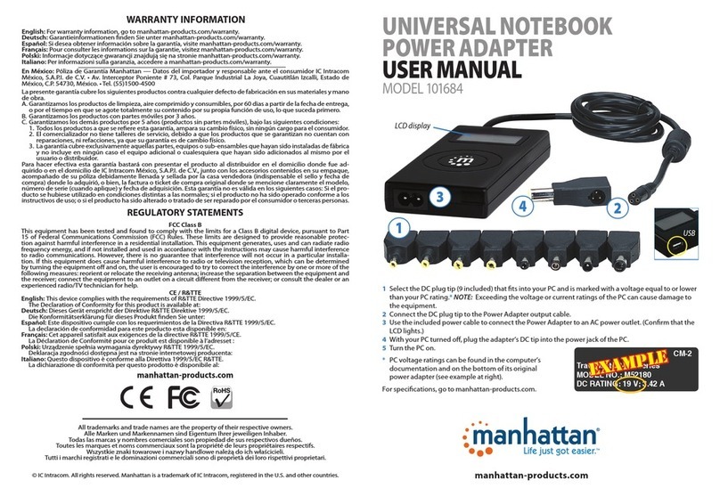 Manhattan 101684 user manual