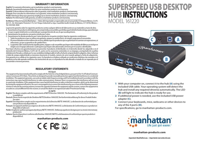 Manhattan 161220 User manual