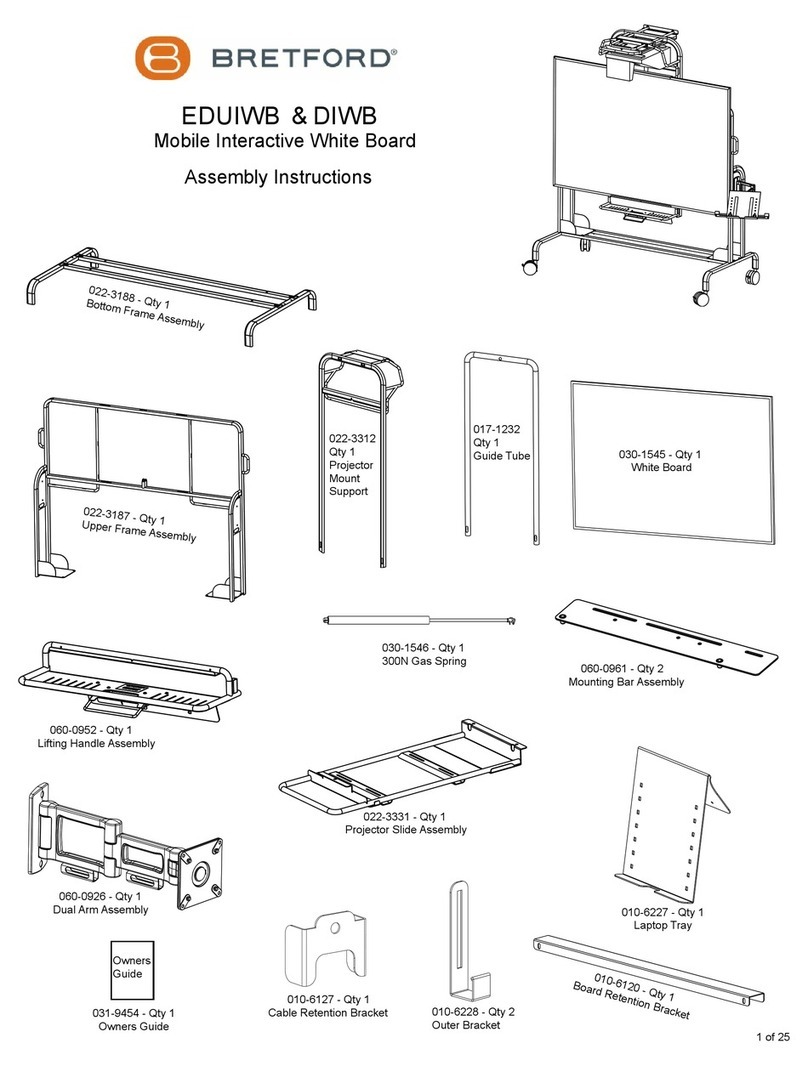 Bretford EDUIWB Assembly instructions