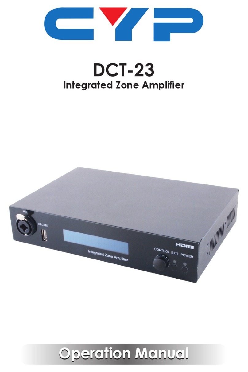 CYP DCT-23 User manual