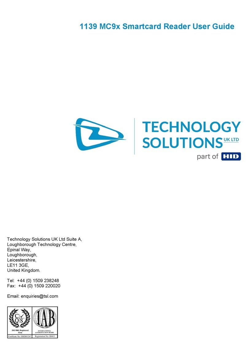 HID Technology Solutions 1139 User manual
