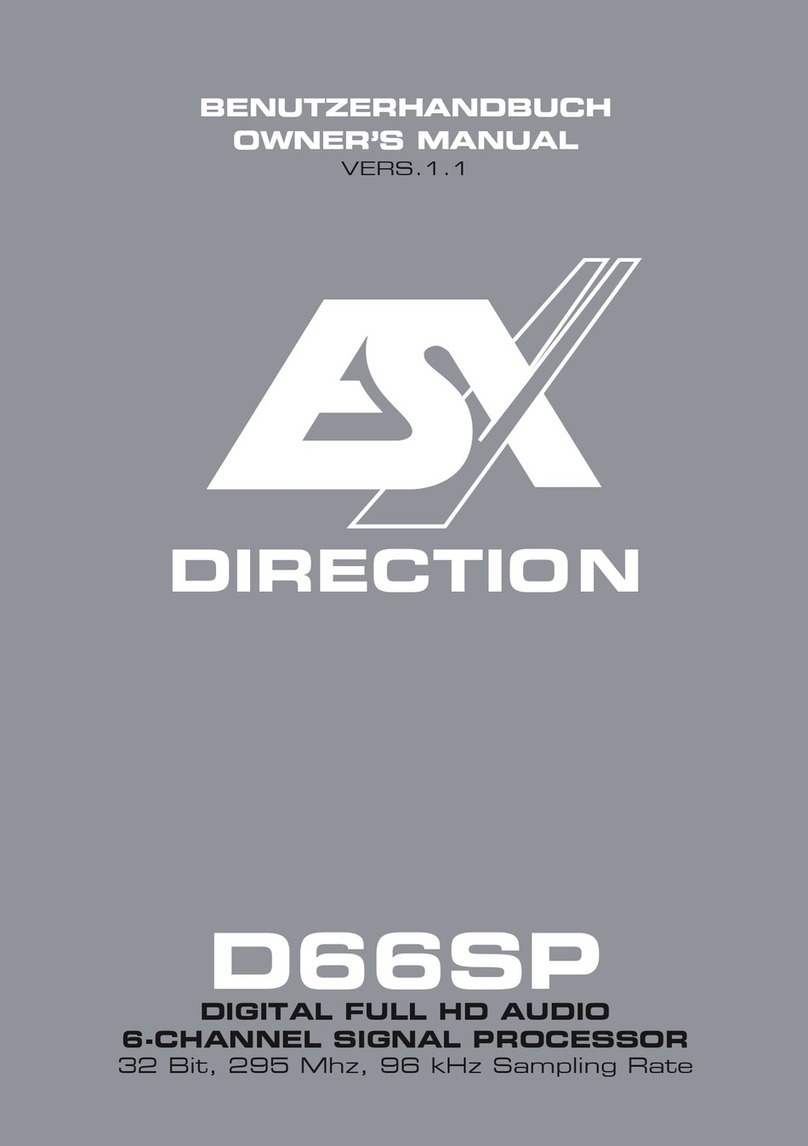 ESX DIRECTION D66SP owner's manual