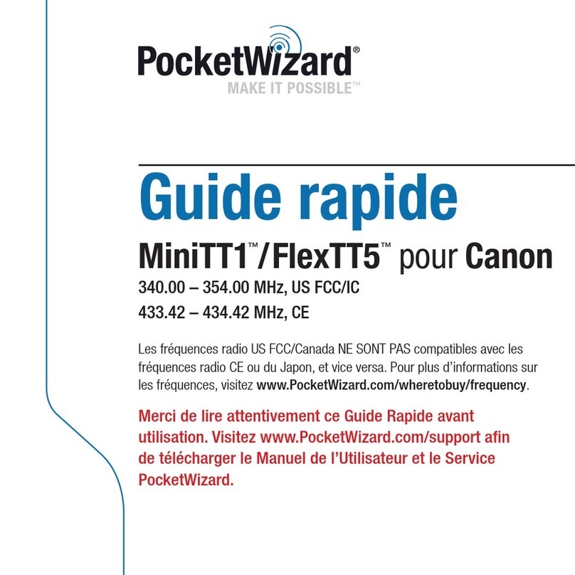 Pocket Wizard MiniTT1 Guide rapide