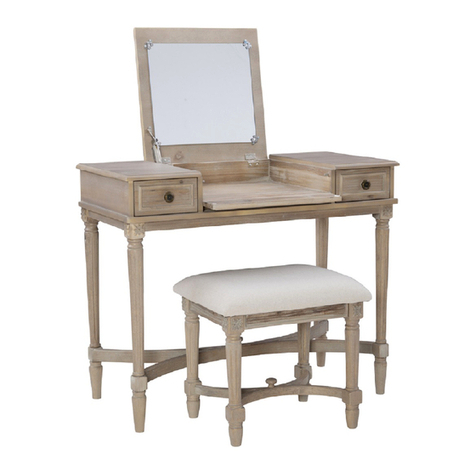 Linon 580457GRY01U manual