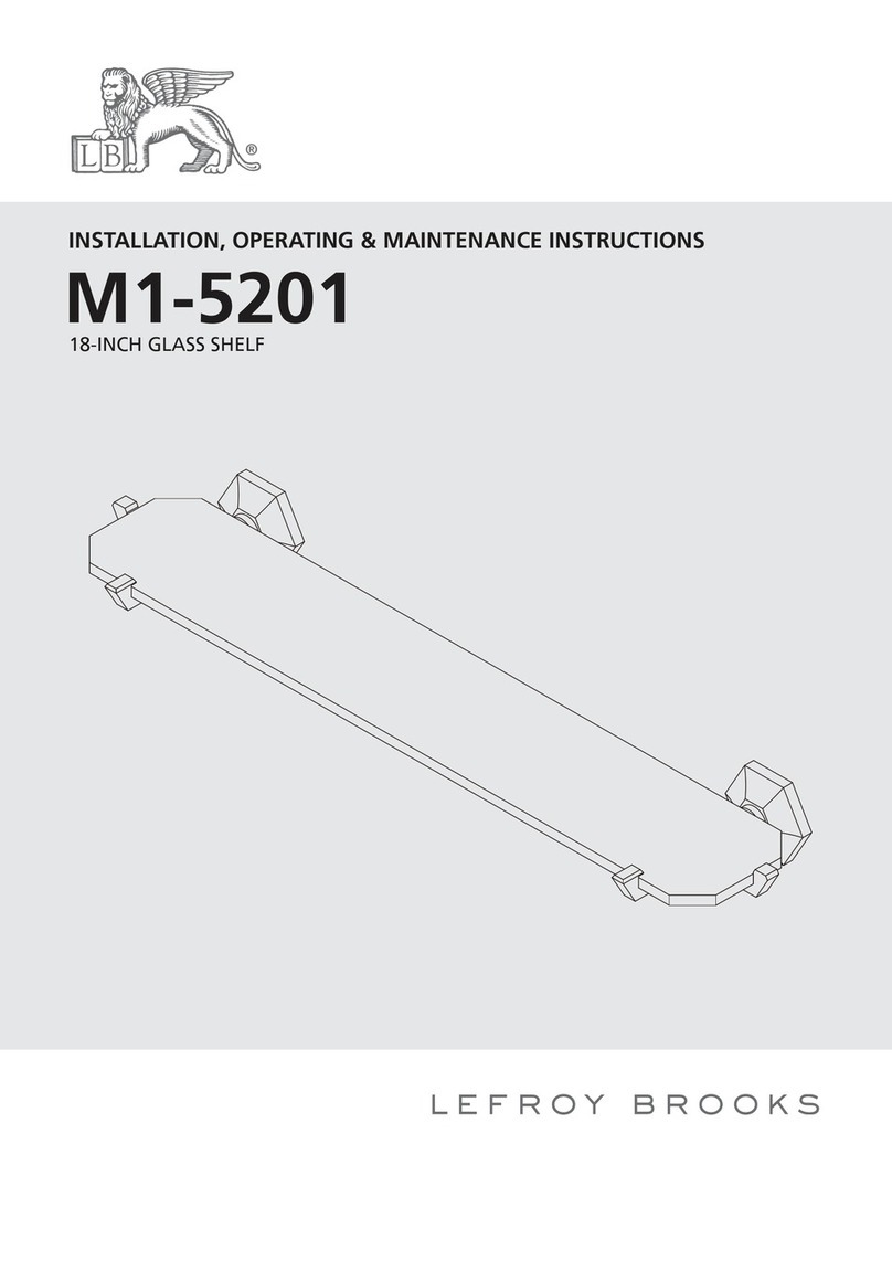 Lefroy Brooks M1-5201 Assembly instructions Lefroy Brooks M1-5201 Assembly instructions
