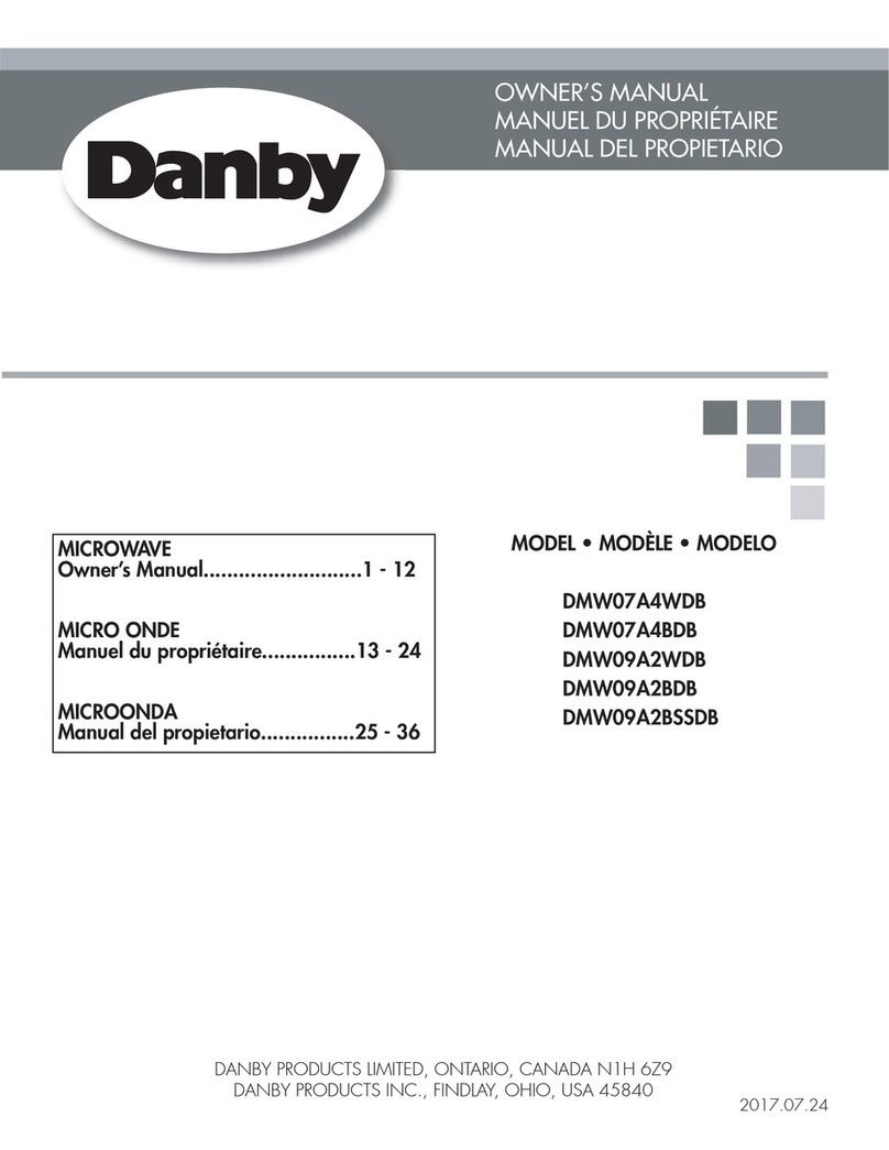 Danby DMW07A4BDB User manual
