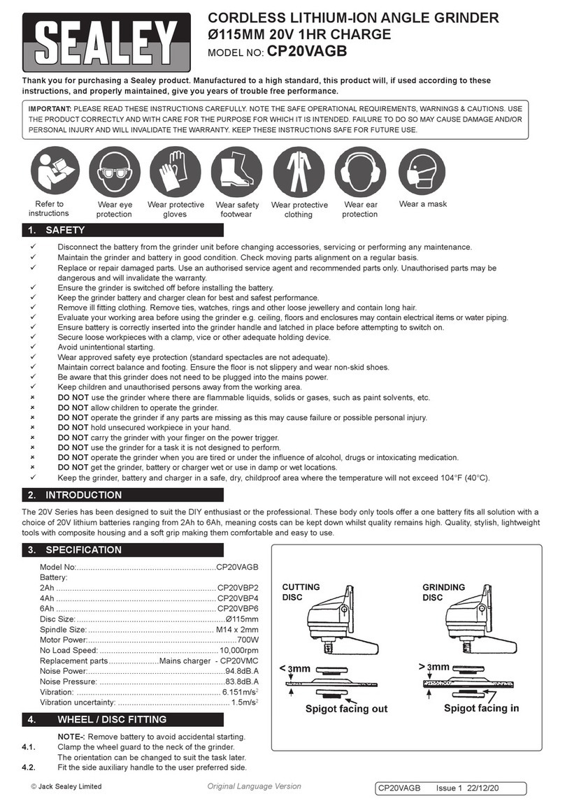 Sealey CP20VAGB instructions