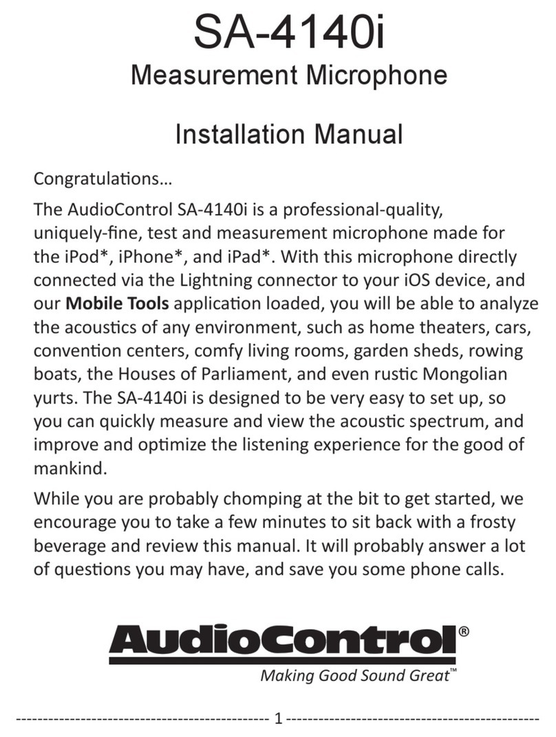 Audio Control SA-4140i installation manual