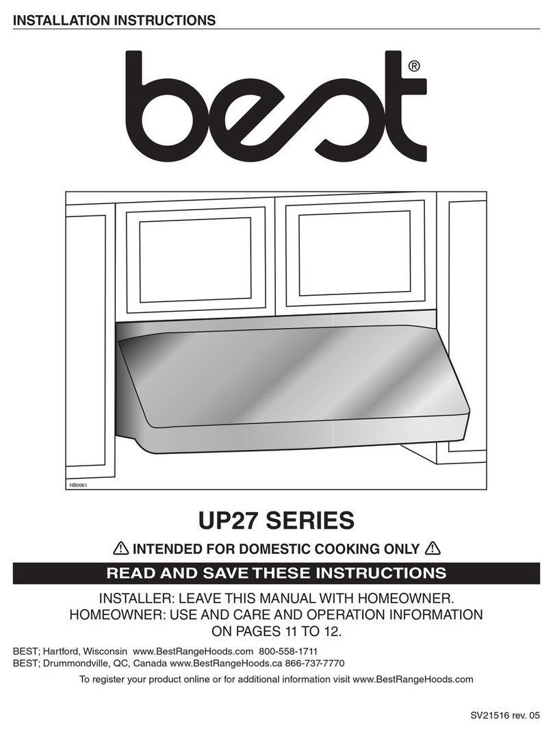 Best UP27 Series installation instructions