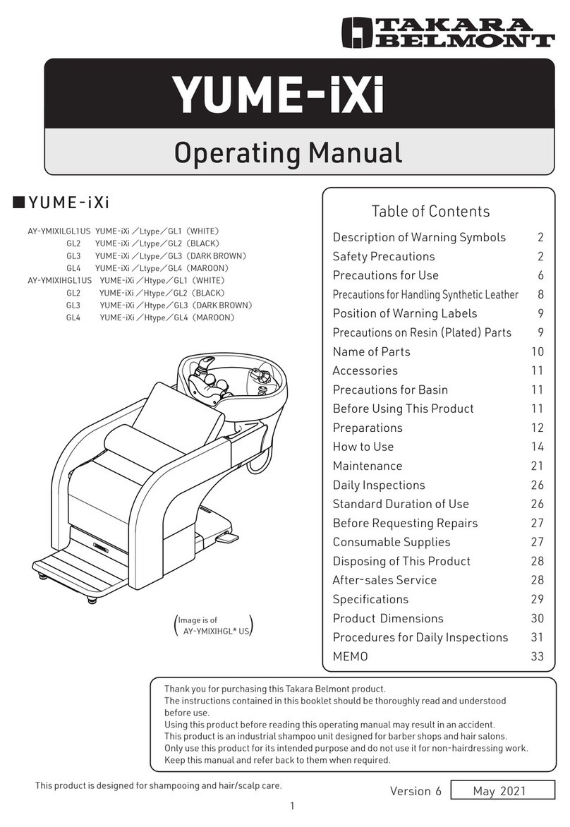 Takara Belmont YUME-iXi operating manual