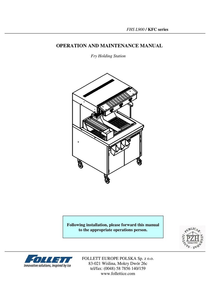 Follett KFC Series Operation and maintenance manual