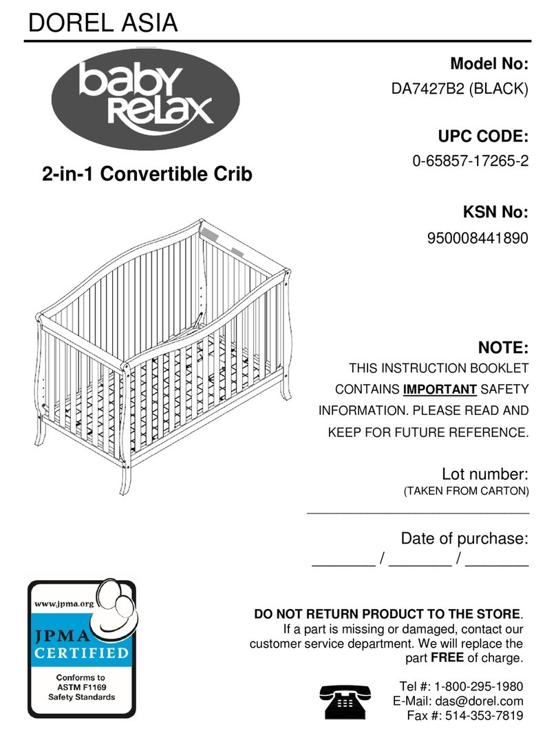 Baby Relax DA7427B2 Instruction booklet Baby Relax DA7427B2 Instruction booklet