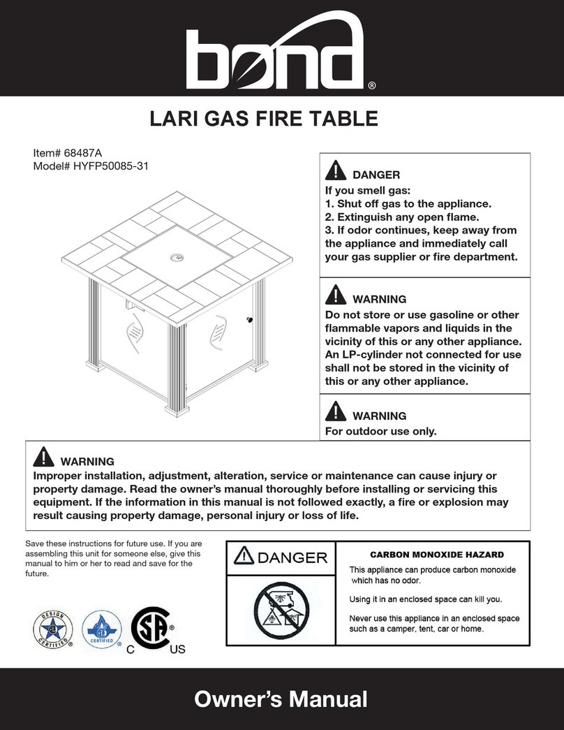 Bond HYFP50085-31 owner's manual