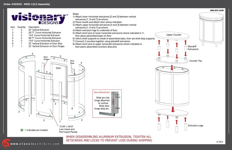 VISIONARY DESIGNS MOD-1212 User manual VISIONARY DESIGNS MOD-1212 User manual