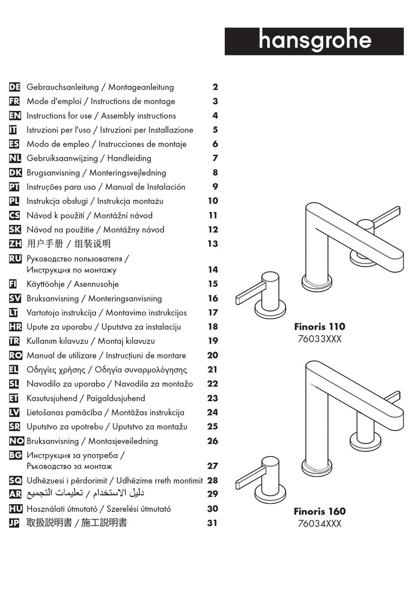 Hans Grohe Finoris 110 76033 Series Instructions for use/assembly instructions