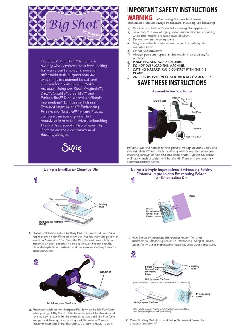 SIZZIX Big Shot User manual