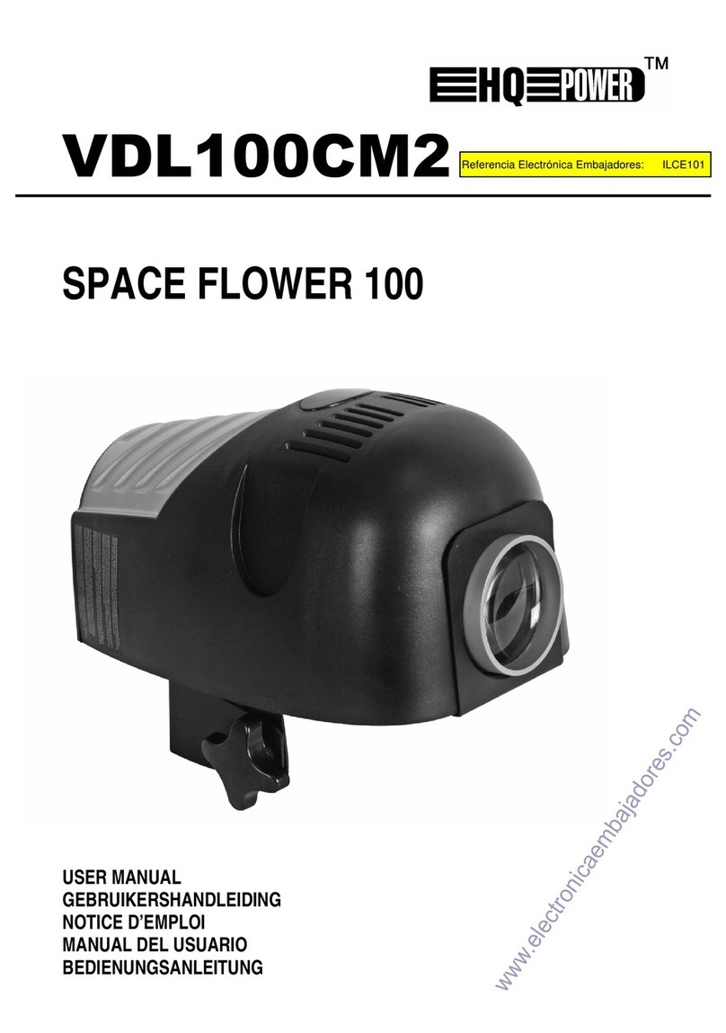 HQ Power SPACE FLOWER 100 User manual HQ Power SPACE FLOWER 100 User manual