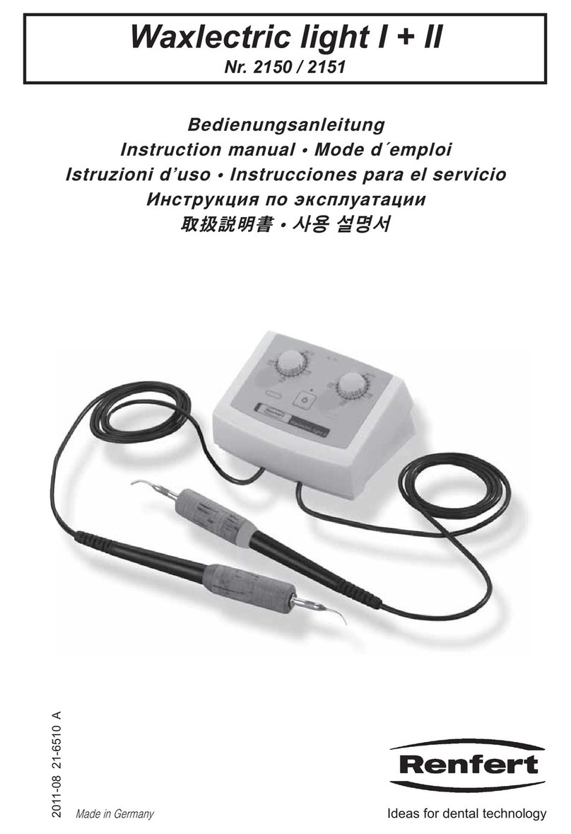 Renfert Waxlectric light I User manual