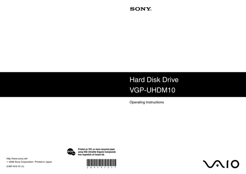 Sony Vaio VGP-UHDM10 operating instructions