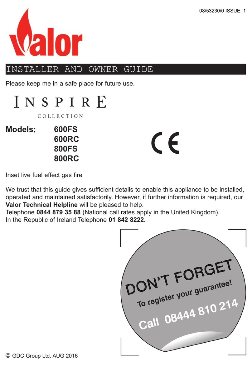 Valor Inspire 600FS Instructions for use