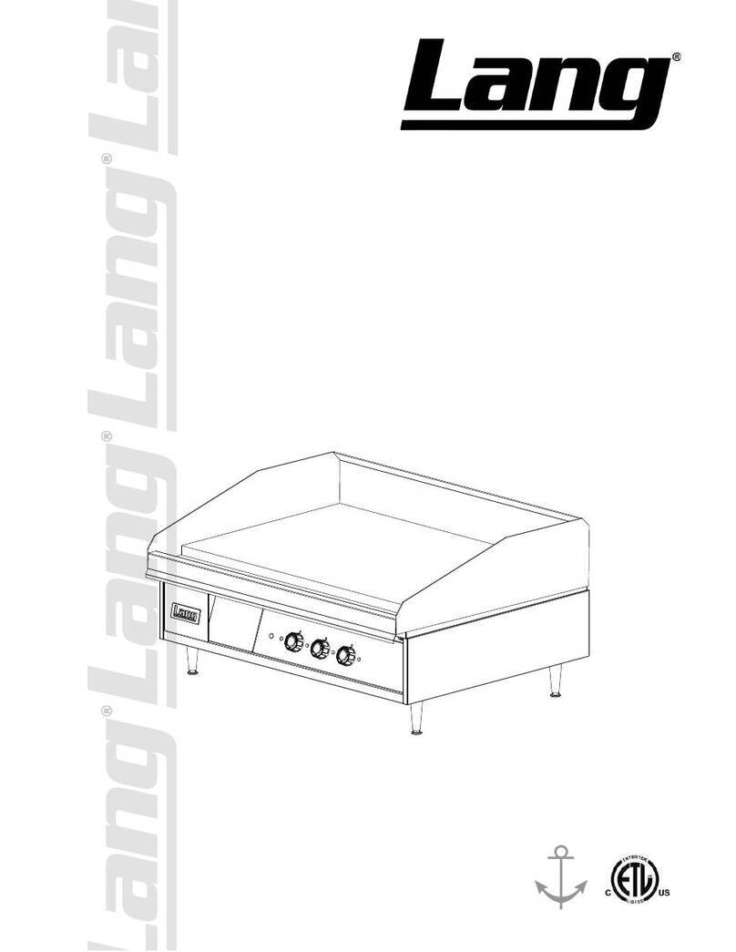 Lang 172TBC Installation and operation instructions