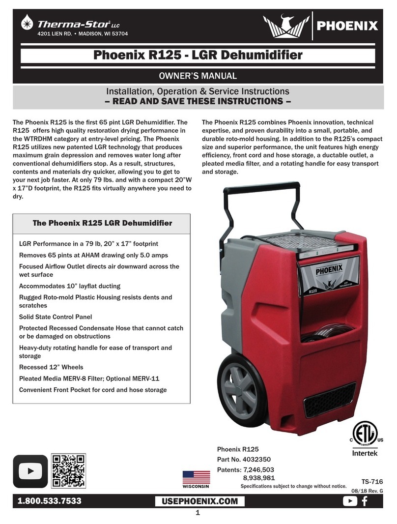 thermastor Phoenix R125 owner's manual