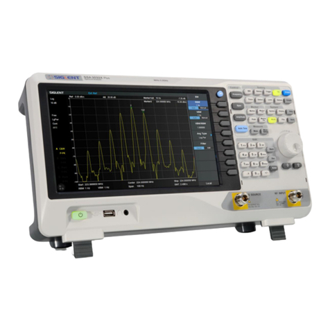 SIGLENT TECHNOLOGIES SSA3000X-R User manual
