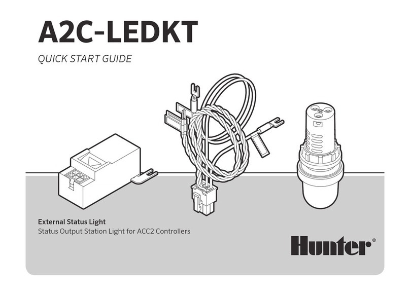 Hunter A2C-LEDKT quick start guide