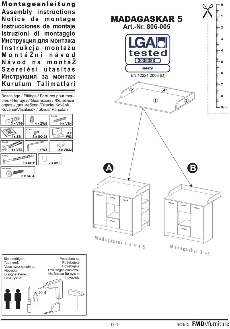 FMD Furniture MADAGASKAR 5 806-005 Assembly instructions