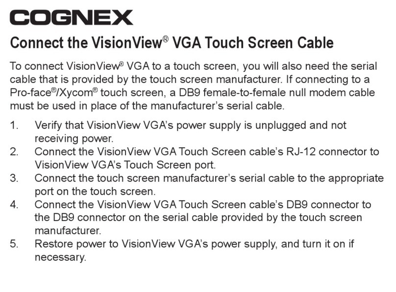 Cognex VisionView VGA manual