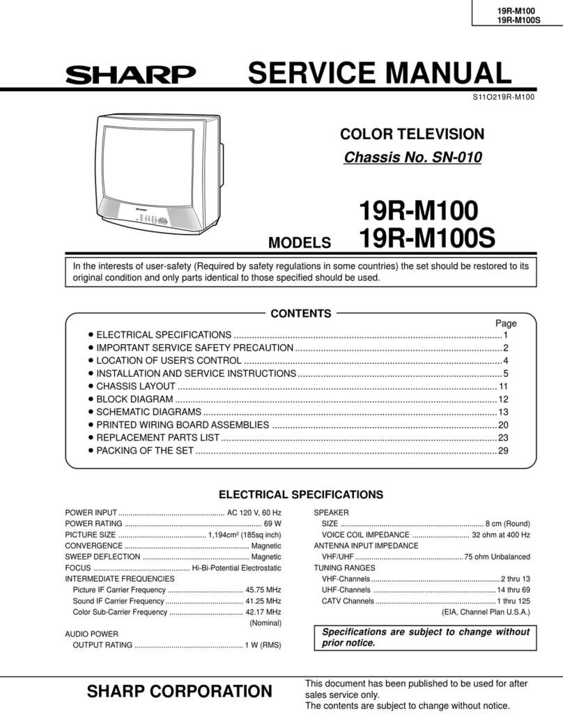 Sharp 19R-M100S User manual Sharp 19R-M100S User manual