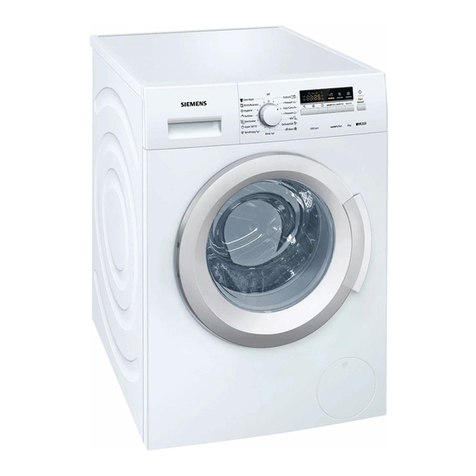 Siemens WM12K260IL Specification sheet