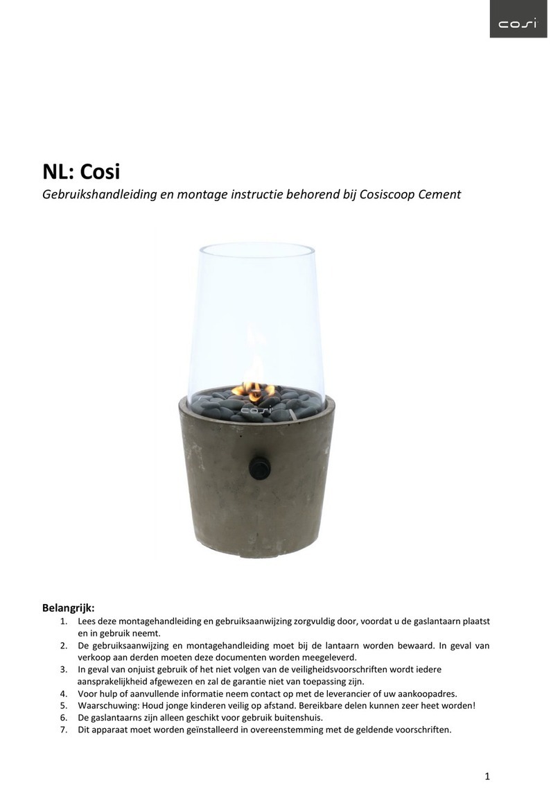 Cosi Cosiscoop Cement Installation instructions