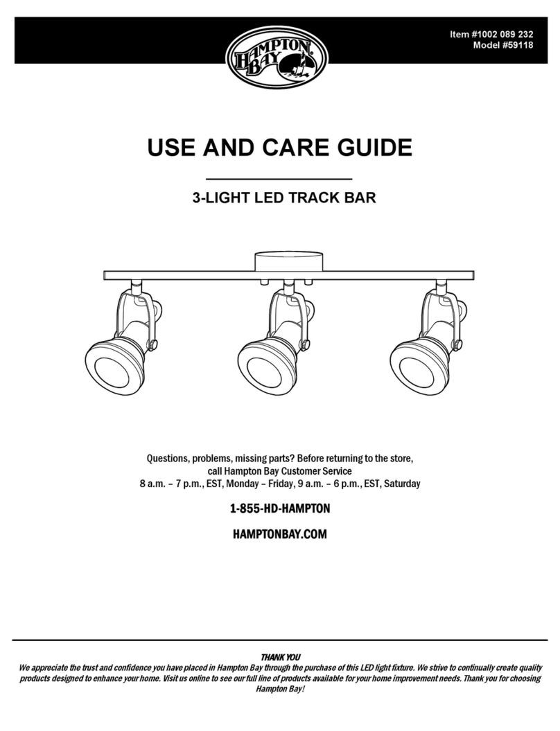 HAMPTON BAY 59118 Use and care guide