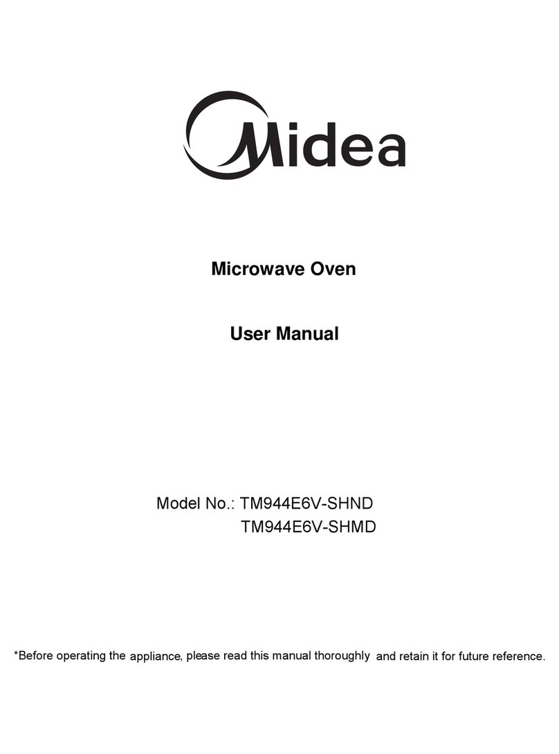 Midea TM944E6V-SHND User manual