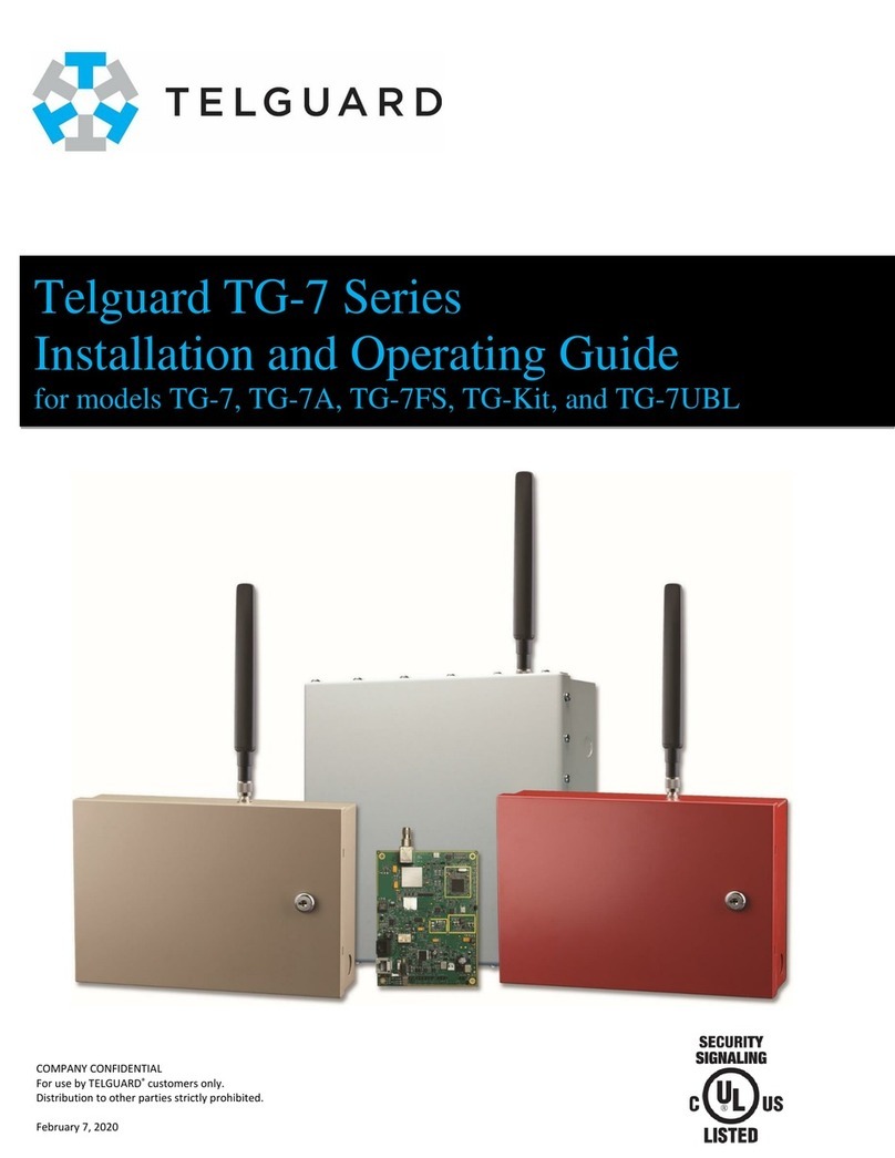 Telguard TG-7UBL Installation guide Telguard TG-7UBL Installation guide