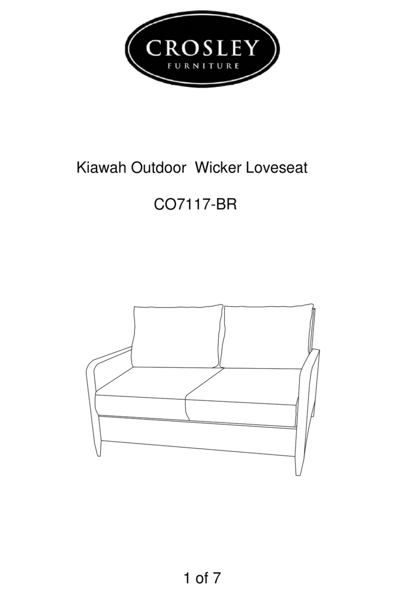 Crosley Furniture Kiawah CO7117-BR quick start guide