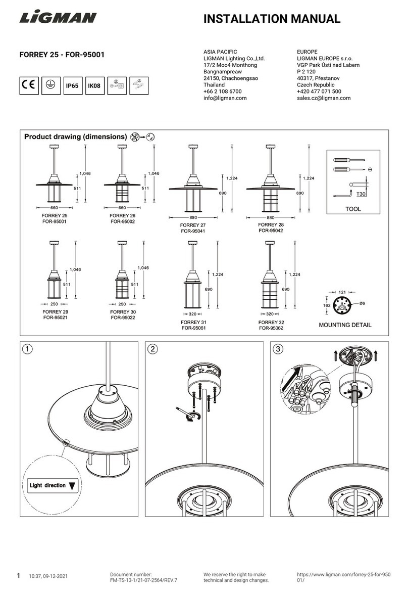 LIGMAN FORREY 25 installation manual