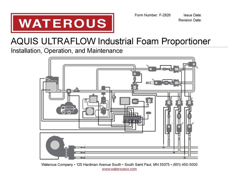 Waterous AQUIS ULTRAFLOW Installation and operating instructions