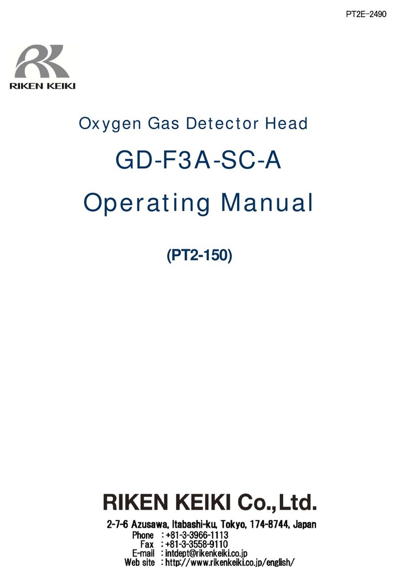Riken Keiki GD-F3A-SC-A operating manual