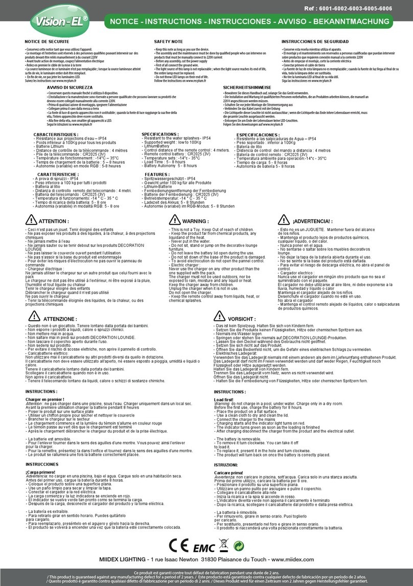 Vision-EL 6001 instructions