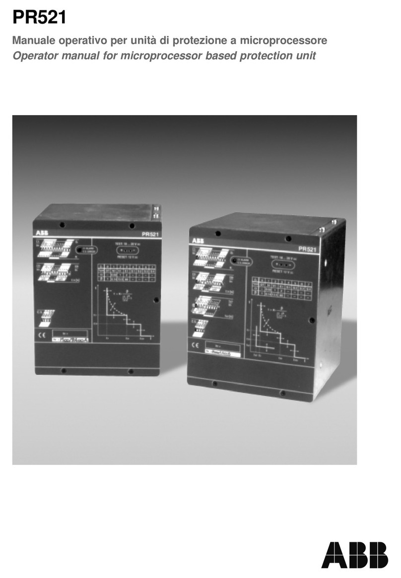 ABB PR521 Operator's manual