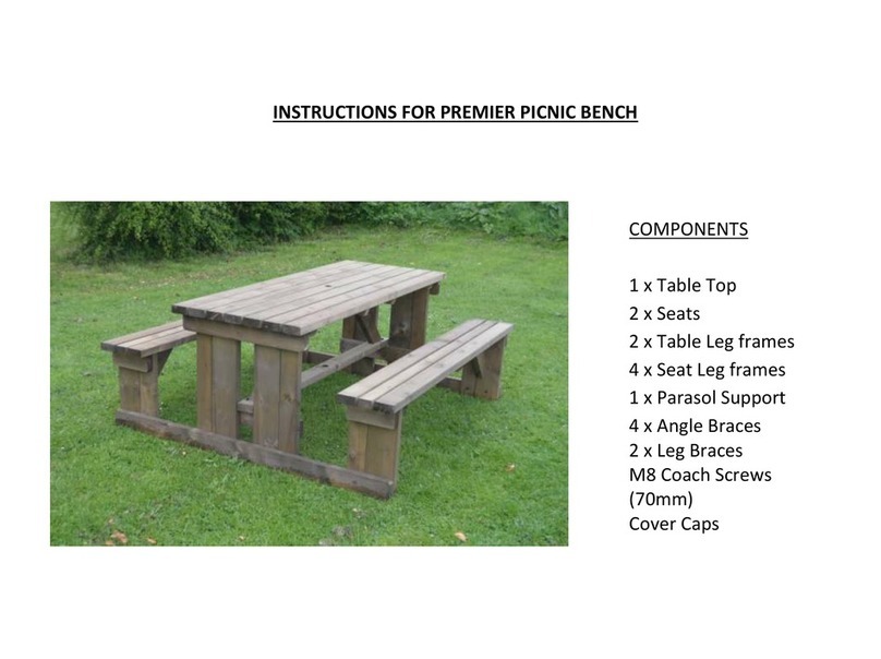 Rutland County Garden Furniture PREMIER User manual