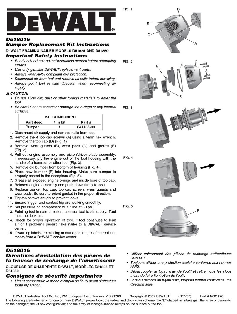 DeWalt D518016 instructions