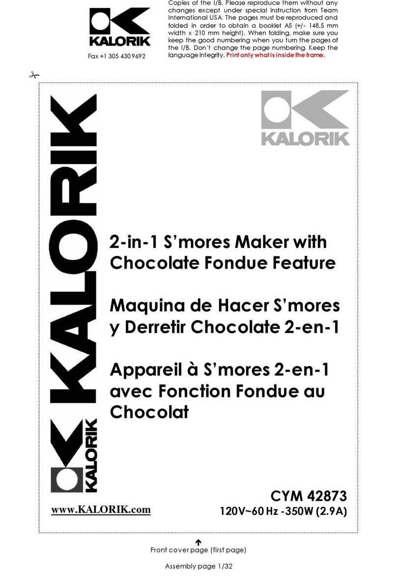 Kalorik CYM 42873 manual
